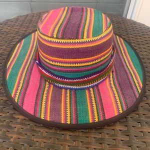 Vintage Big Jaguar Palm/ Cotton Artesania Hat